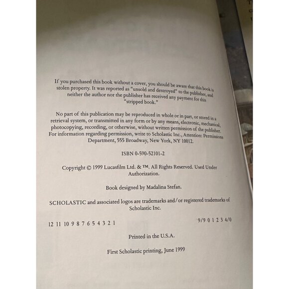 Star Wars Episode I Journal Queen Amidala 1st Edition Vtg 1999 Phantom Menace - Picture 4 of 9